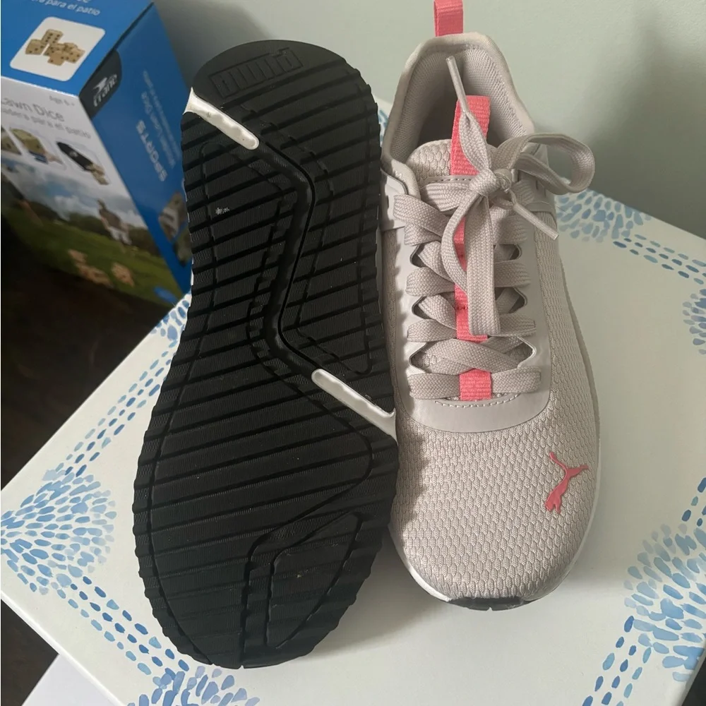 Puma Women's Pink and Gray Sneakers - Picture 2 of 4